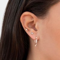 European And American Cross-border S925 Silver Needle Geometric Drop-shaped Copper Earrings main image 3