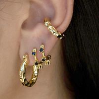 S925 Silver Needle Round Zircon Ear Buckles Fashion Design Sense Diamond Earrings main image 5