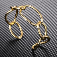 Fashion Personality Wild Bracelet Open Hand Jewelry European And American Geometric Circle Woven Bracelet main image 3