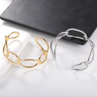 Fashion Personality Wild Bracelet Open Hand Jewelry European And American Geometric Circle Woven Bracelet main image 1