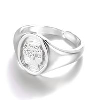 Européen Et Américain Nouveau Filles Avatar Rétro Anneau 3d Relief Concave-convexe Madame Ring Portrait Anneau D'une Seule Pièce Dropshipping main image 6