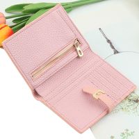 2021 New Korean Style Women's Short Chic Trendy Mini Cute Wallet Multi-functional Simple Leisure Coin Purse main image 6