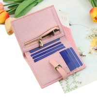 2021 New Korean Style Women's Short Chic Trendy Mini Cute Wallet Multi-functional Simple Leisure Coin Purse main image 5