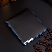 Korean Version Of The New Fashion Multi-color Iron Sheet Short Wallet Fine Lines And Color Edges Men's Horizontal Wallets main image 4