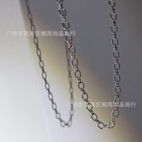 Korea Simple Function Chain Chain Choker Necklace Short Chain Necklace Titanium Steel main image 4