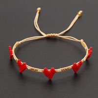 Miyuki Rice Beads Hand-woven Blue Love Friendship Rope Small Bracelet Fashion Stacking Bracelet main image 4