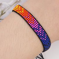 Grenz Überschreitende Neue Europäische Und Amerikanische Mode Lila Farbverlauf Armband Miyukidb Reis Perlen Ins Mode Gestapelte Armbänder main image 5