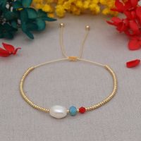 Böhmische Persönlichkeit Miyuki Reis Perlen Perlen Natürliche Perle Kleines Armband In Armband main image 1