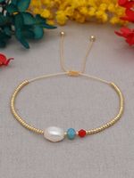 Böhmische Persönlichkeit Miyuki Reis Perlen Perlen Natürliche Perle Kleines Armband In Armband main image 5
