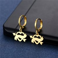 Una Flecha A Través Del Corazón Amor Corazón Pendientes Del Perno Prisionero De Las Mujeres Nuevo Estilo Frío Elegante Personalidad Nicho Cupido Pendientes De Flecha De Cupido main image 2