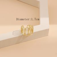 Fashion Chain Ring Hollow Retro Male And Female Couple Index Finger Ring Retro Fashion Punk Style Ring main image 4