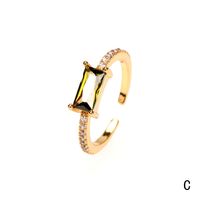 Micro Inlaid Zircon Love Horse Eye Ring Female Ins Fresh Water Drop Open Ring Personality Twin Ring In Stock Wholesale main image 6