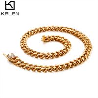 Titanium Steel 18K Gold Plated Fashion Plating Geometric Necklace sku image 21