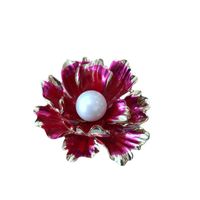 Creative Nouvelle Couleur Correspondant Goutte Glaçure Arc Broche Fraise Raisin Grappe Strass Broche Pivoine Fleur Corsage Bijoux main image 3