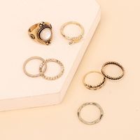 Fashion Personality Niche Design Sense Index Finger Joint Ring Retro Ring Combination Set Wholesale main image 3
