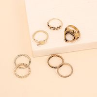 Fashion Personality Niche Design Sense Index Finger Joint Ring Retro Ring Combination Set Wholesale main image 4