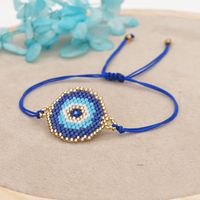 Miyuki Rice Beads Woven Blue Eyes Beaded Bracelet Simple Fashion Ethnic Style Stacking Bracelet Jewelry main image 5