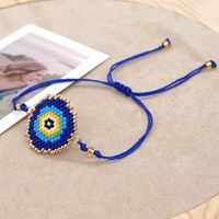 Miyuki Rice Beads Woven Blue Eyes Beaded Bracelet Simple Fashion Ethnic Style Stacking Bracelet Jewelry main image 2