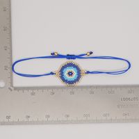 Miyuki Rice Beads Woven Blue Eyes Beaded Bracelet Simple Fashion Ethnic Style Stacking Bracelet Jewelry main image 3