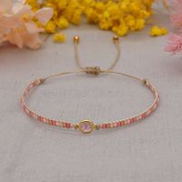 Niche Design Fashion Simple Miyuki Rice Beads Hand-woven Diamond-studded Friendship Rope Small Bracelet main image 2