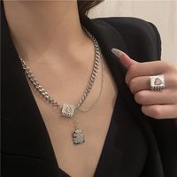 Korea Pendant Tag Necklace Clavicle Chain Heart Clavicle Chain Sweater Chain Earrings main image 4