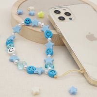 Bohemian Style Bracelet Blue Creative Personality Soft Ceramic Star Mobile Phone Chain Wholesale main image 2