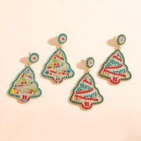 New Christmas Tree Earrings European And American Fashion Long Earrings main image 6