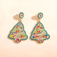 New Christmas Tree Earrings European And American Fashion Long Earrings main image 5