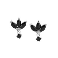Sterling Silver Needle Inlaid Zircon Butterfly Ear Clip Earrings Women's Simple Elegant Earrings Niche Design Ins Style Jewelry sku image 3