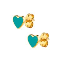 Multicolor Epoxy Heart-shaped Earrings Simple Compact Wild Earrings sku image 2
