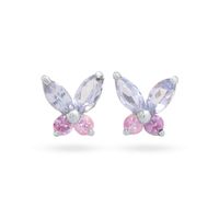 Cross-border Sterling Silver Needle Butterfly Studs Women's Japanese And Korean Temperamental Exquisite High-grade Earrings Super Fairy Mori Style Earring Ornament sku image 4