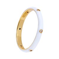 Fashion Color Epoxy Enamel 18k Gold Ring Female European And American Trend Index Finger Ring sku image 1