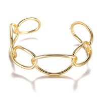 Modepersönlichkeit Wildes Armband Offener Handschmuck Europäischer Und Amerikanischer Geometrischer Kreis Gewebtes Armband sku image 2