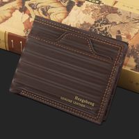 Men's 2021 New Multifunctional Short Business Thin Large Capacity Multi-card Slot Trendy Fashion Wallet sku image 2