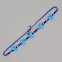 Miyuki Cuentas De Arroz Tejidas A Mano Azul Amor Amistad Cuerda Pequeña Pulsera Pulsera Apilable De Moda sku image 10