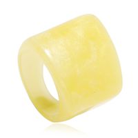 Korean Retro Resin Niche Design Index Finger Ring Fashion Temperament Simple Trend Acrylic Ring sku image 2