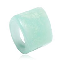 Korean Retro Resin Niche Design Index Finger Ring Fashion Temperament Simple Trend Acrylic Ring sku image 3