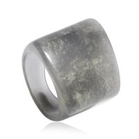 Korean Retro Resin Niche Design Index Finger Ring Fashion Temperament Simple Trend Acrylic Ring sku image 5