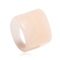 Korean Retro Resin Niche Design Index Finger Ring Fashion Temperament Simple Trend Acrylic Ring sku image 6