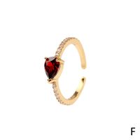 Micro Inlaid Zircon Love Horse Eye Ring Female Ins Fresh Water Drop Open Ring Personality Twin Ring In Stock Wholesale sku image 15