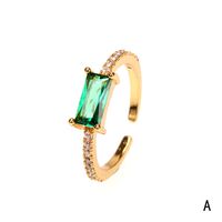 Micro Incrusté Zircon Amour Cheval Oeil Bague De Femme Ins Frais Goutte D'eau Anneau Ouvert Personnalité Double Anneau En Stock En Gros sku image 16