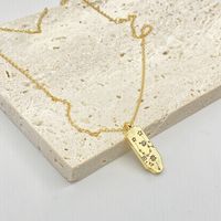 Retro 12 Constellation Pendant Tag Necklace Star Pattern Diamond Clavicle Chain Sweater Chain sku image 3