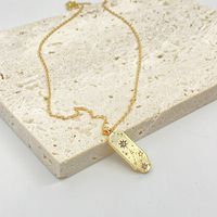Retro 12 Constellation Pendant Tag Necklace Star Pattern Diamond Clavicle Chain Sweater Chain sku image 4