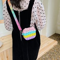 Children's Silicone Bag 2021 New Creative Decompression Small Bag Coin Purse Candy Color Messenger Bag main image 3