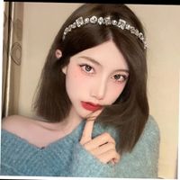 Crystal Headband Female Simple Super Fairy Temperament Wild Korean Pressure Hairpin Head Jewelry main image 5
