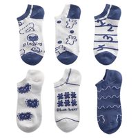 Blaue Bären Socken Damen Socken Mit Flachem Mund Socken Im Frühling Und Sommer College-stil Kurze Socken main image 6