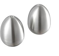 Egg-shaped Stainless Steel Seasoning Jar Single Hole Three-hole Pepper Shaker Salt And Pepper Shaker main image 1