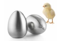 Egg-shaped Stainless Steel Seasoning Jar Single Hole Three-hole Pepper Shaker Salt And Pepper Shaker main image 4