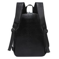 Fashion Simple Pu Backpack Casual Men's Rechargeable Shoulder Computer Bag Wholesale main image 6