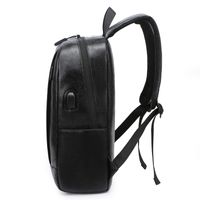 Fashion Simple Pu Backpack Casual Men's Rechargeable Shoulder Computer Bag Wholesale main image 5